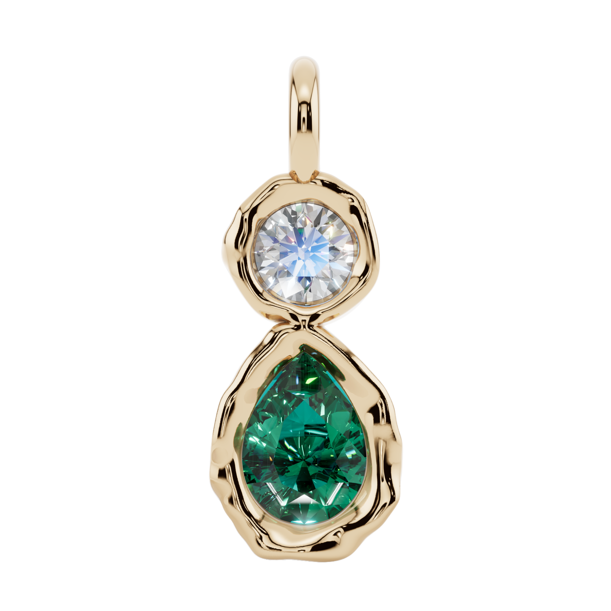 Emerald Dewdrop Pendant | Fluidé