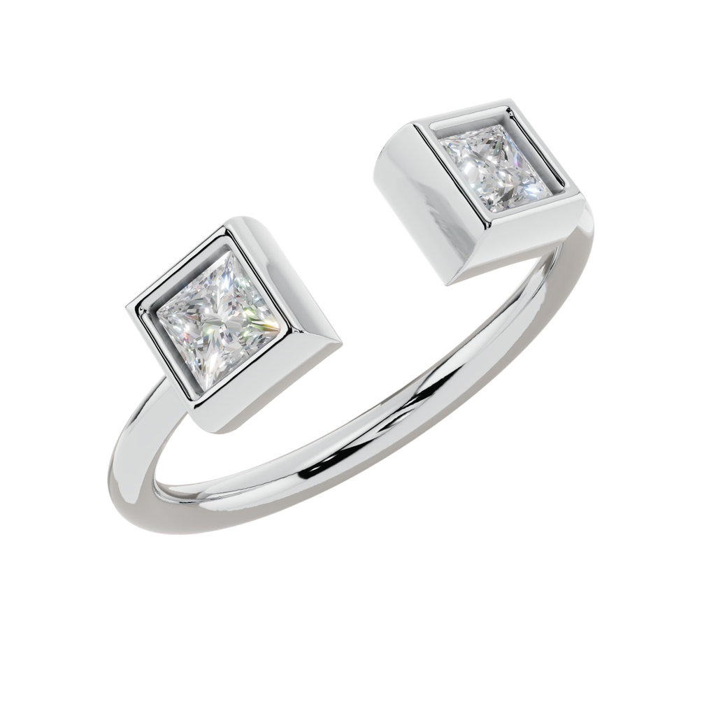 Nova Prism Open Light Ring | 925 Sterling Silver | Velmé