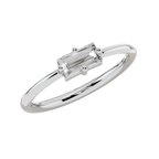 Linear Baguette Light Ring | 925 Sterling Silver | Velmé