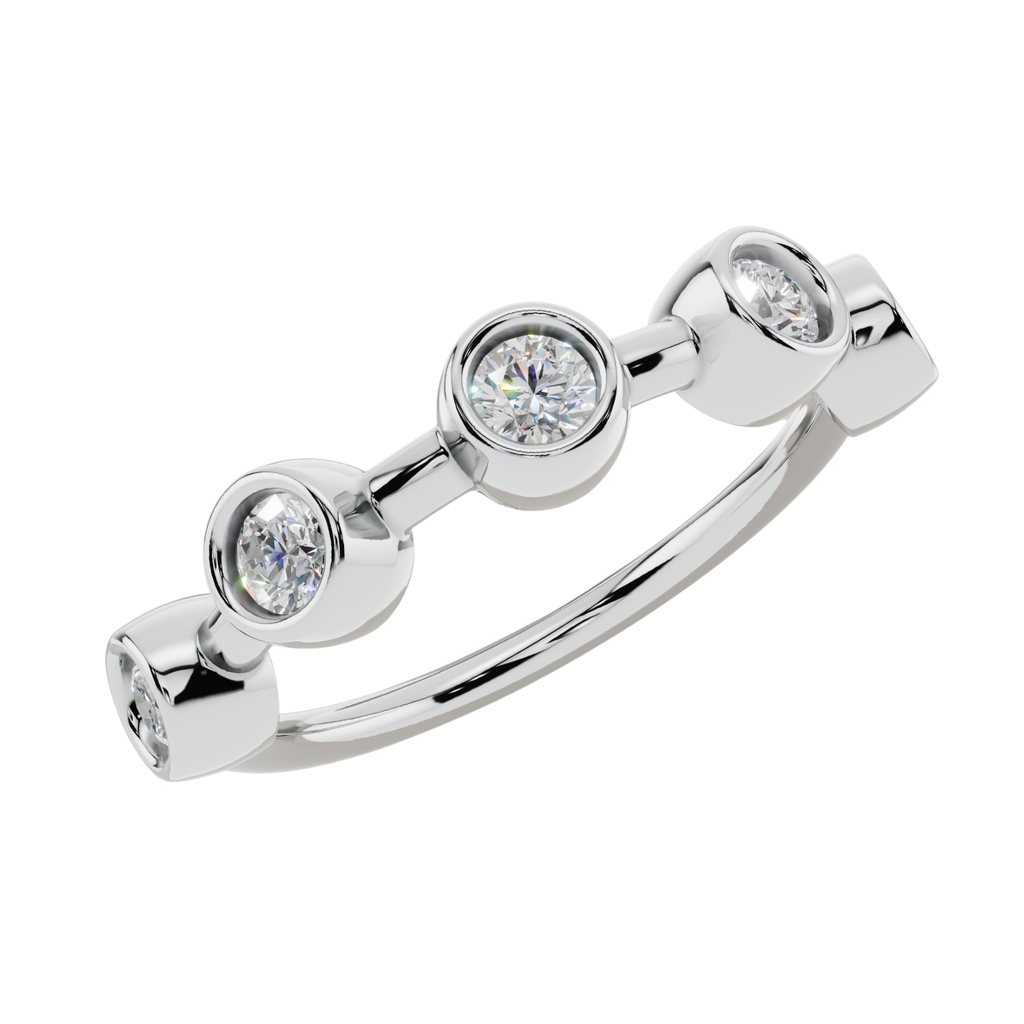 Luna Bezel Light Ring | 925 Sterling Silver | Velmé