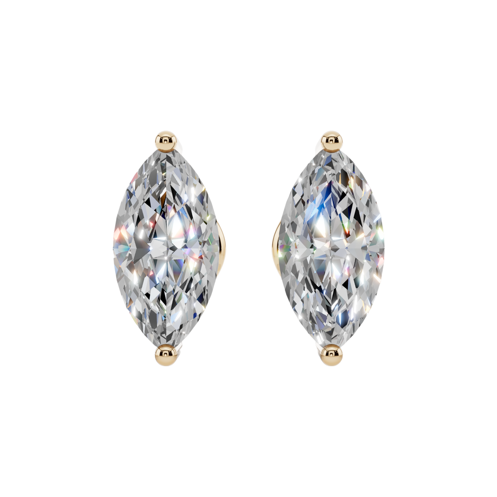 Elegant Marquise Solitaire 925 Silver Studs | Velmé
