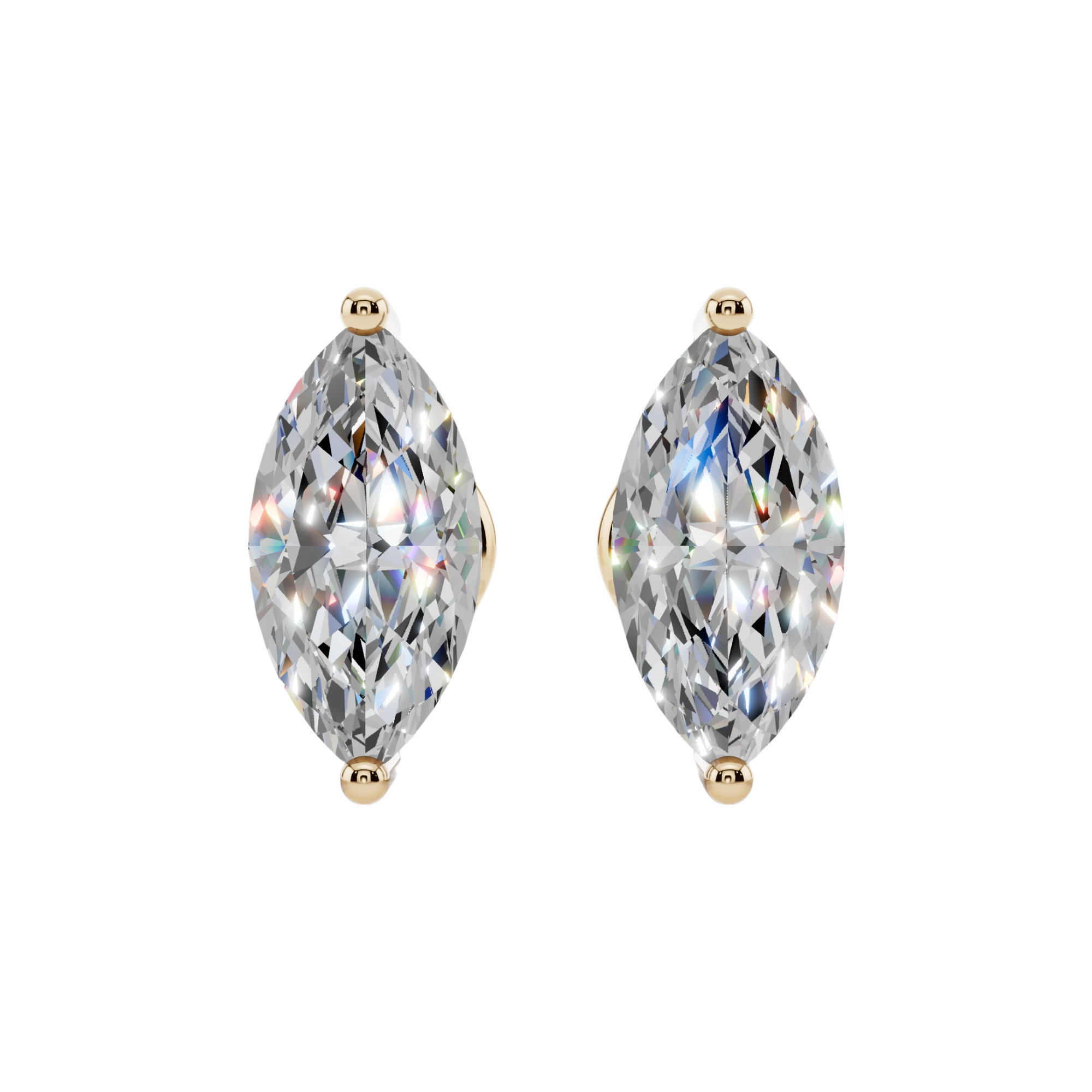 Elegant Marquise Solitaire 925 Silver Studs | Velmé