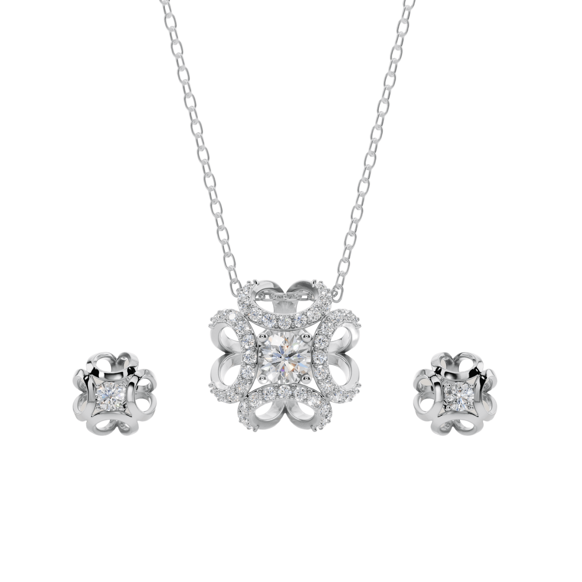 VELMÉ Fiona Necklace Set | 925 Sterling Silver