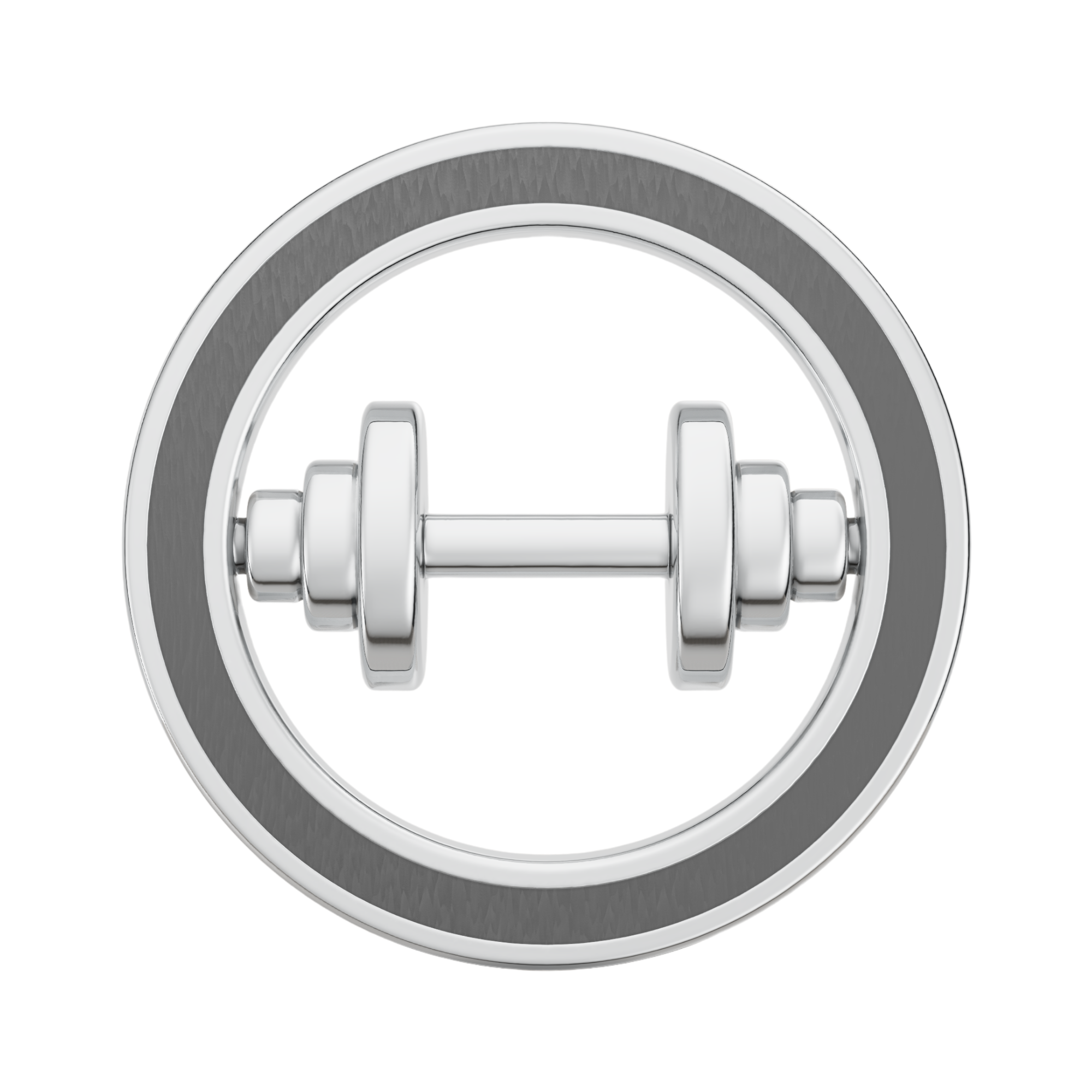 Dumbbell Strength 925 silver Rakhi/Pendant