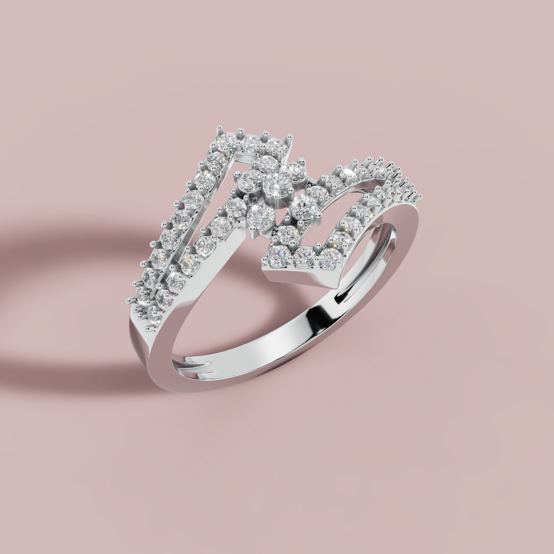 Celestia Modern 925 Pure Silver Ring My Store