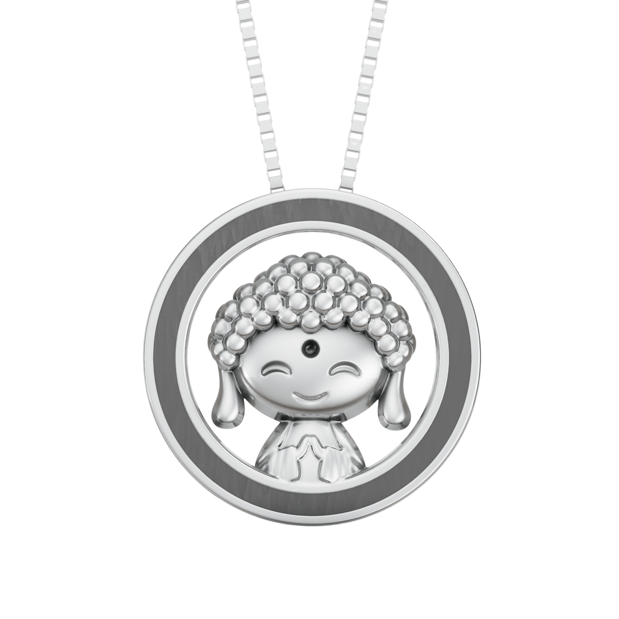 VELMÉ Little Buddha Rakhi Pendant | 925 Silver Convertible Rakhi