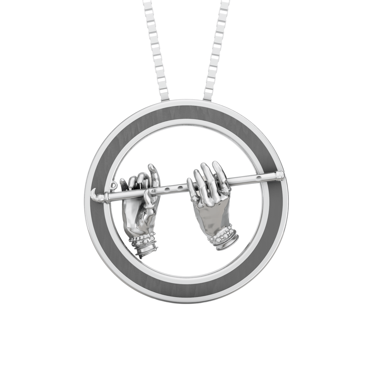 VELMÉ Divine Flute Rakhi Pendant |925 Silver Convertible Rakhi