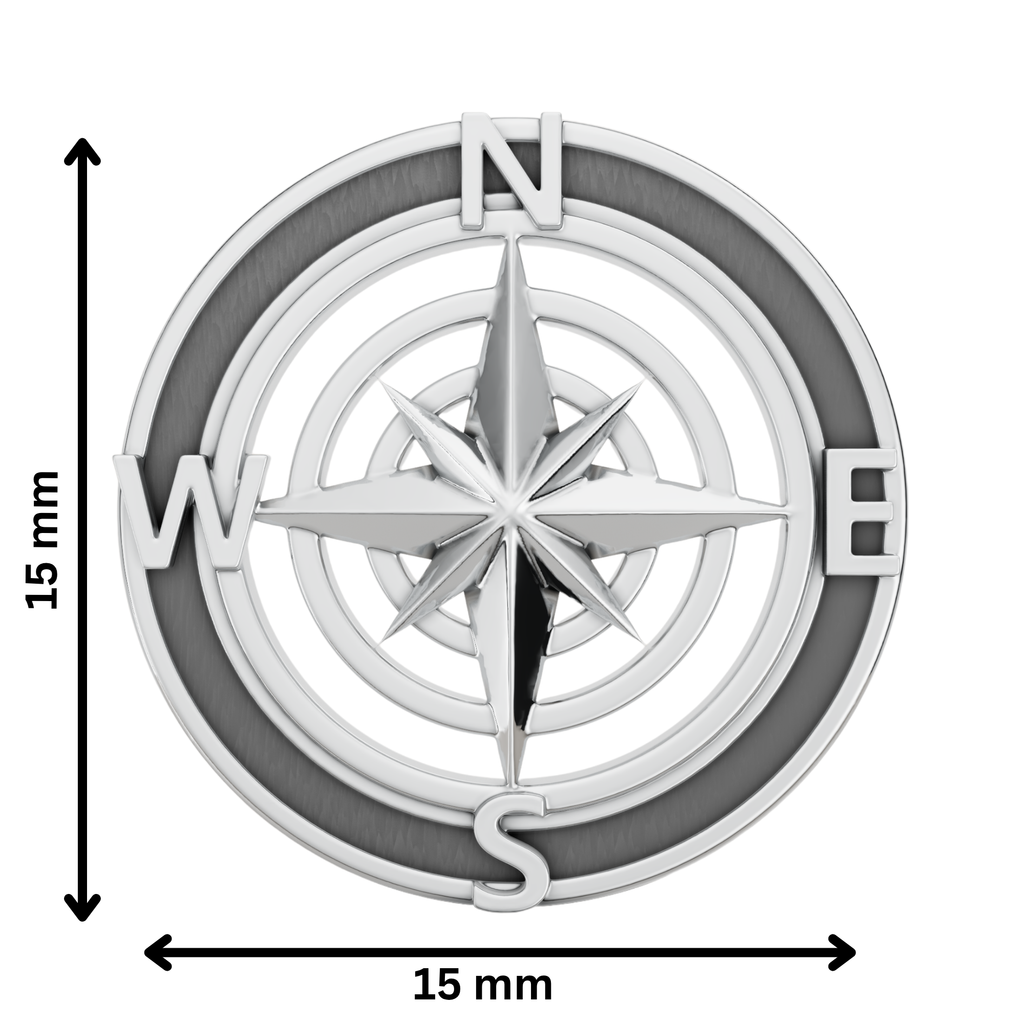 Compass Rakhi Pendant | 925 Silver Convertible Rakhi