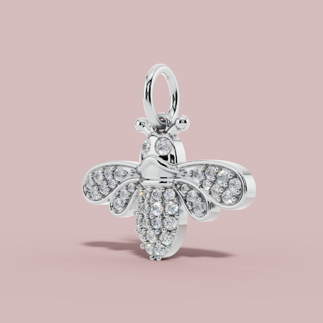 The Honey Bee 925 Pure Silver Charm Necklace My Store