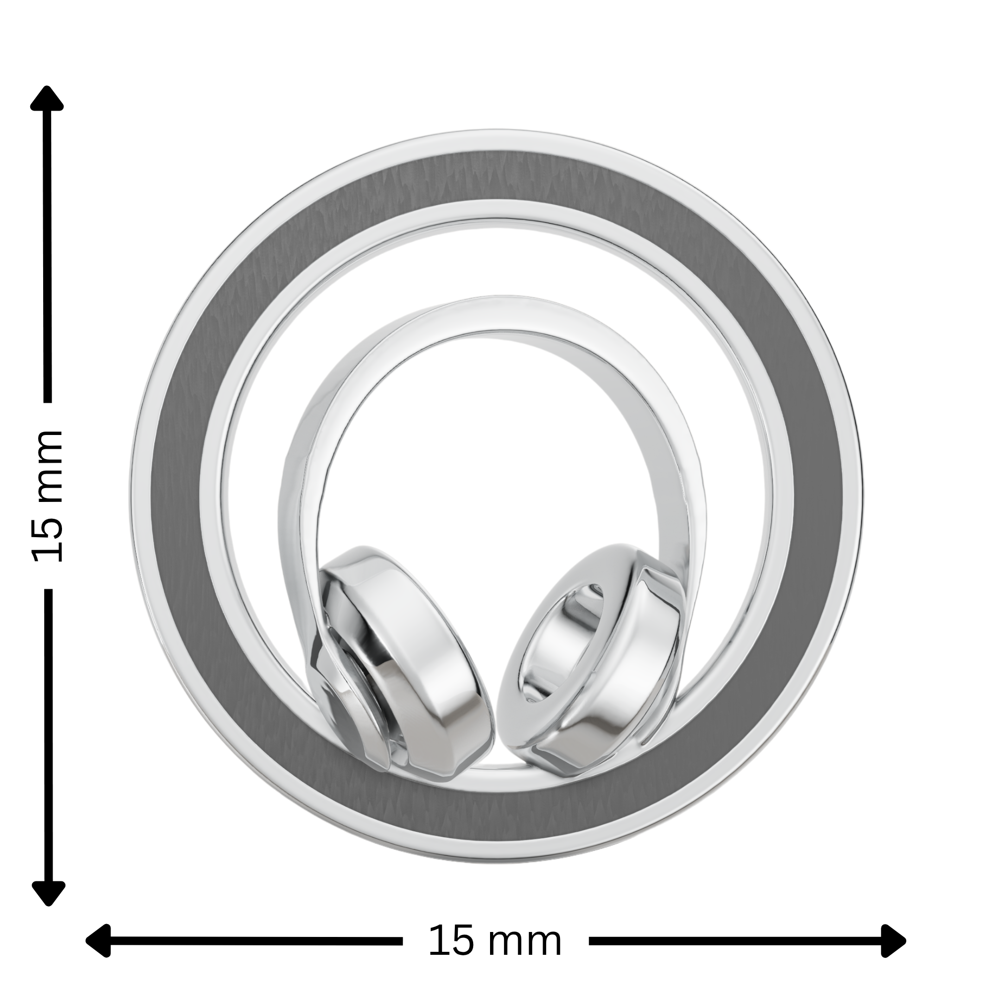 Headphones Rakhi Pendant | 925 Silver Convertible Rakhi