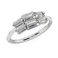 Radiant Baguette Light Ring | 925 Sterling Silver | Velmé