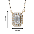 Velme Radiant 925 Silver Emerald Mangalsutra | Velmé