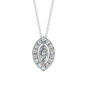 Halo Marquise Pendant Necklace | Velmé