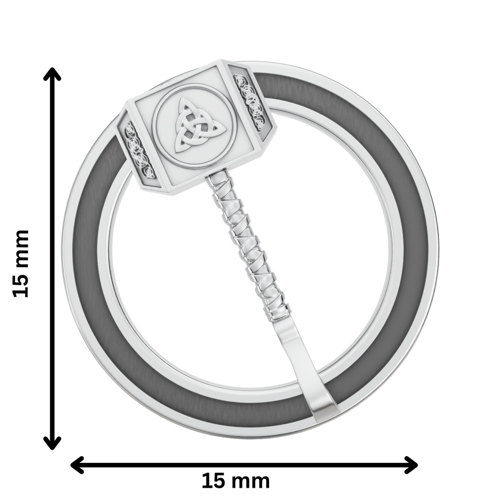 Hammer Rakhi Pendant | 925 Silver Convertible Rakhi