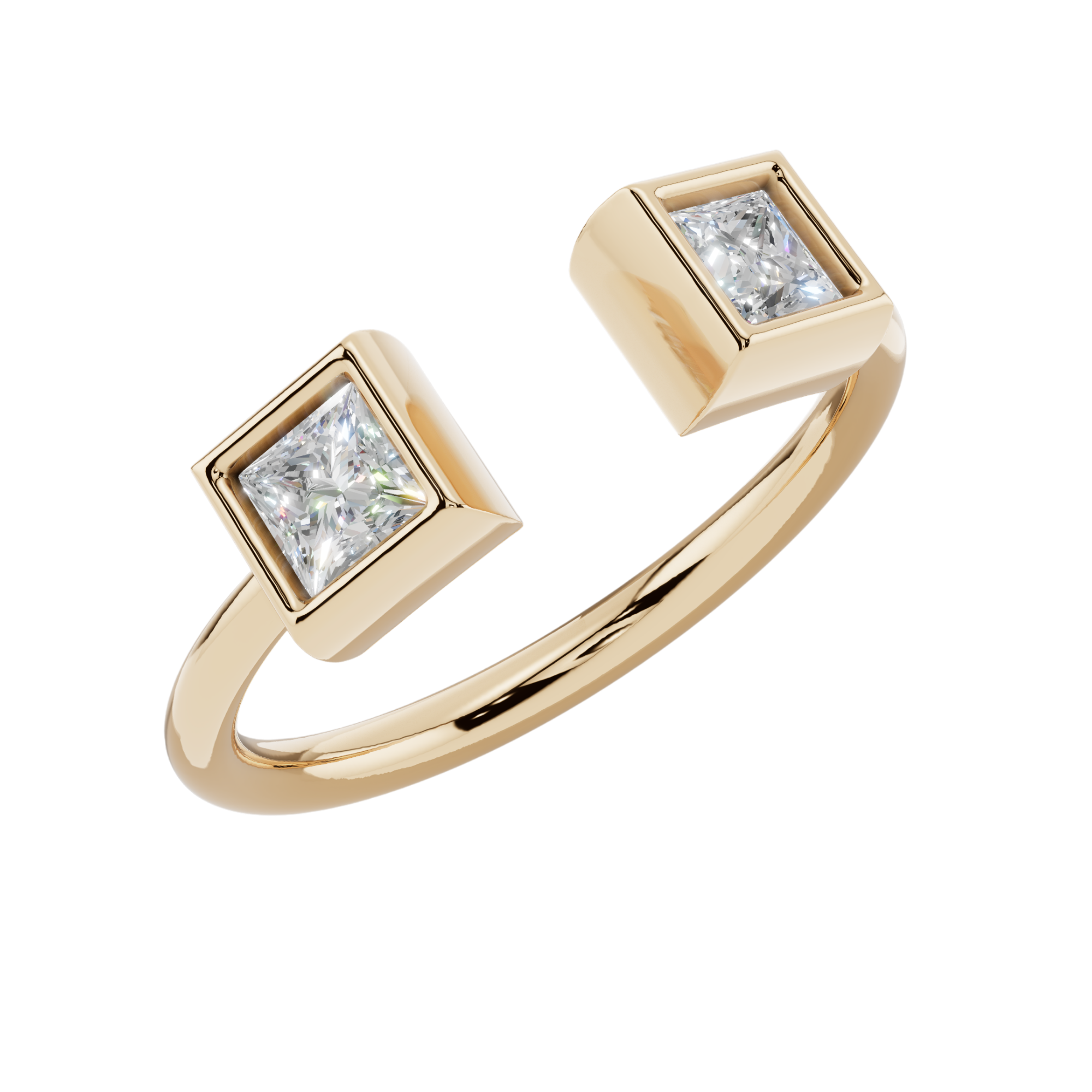 Nova Prism Open Light Ring | 925 Sterling Silver | Velmé