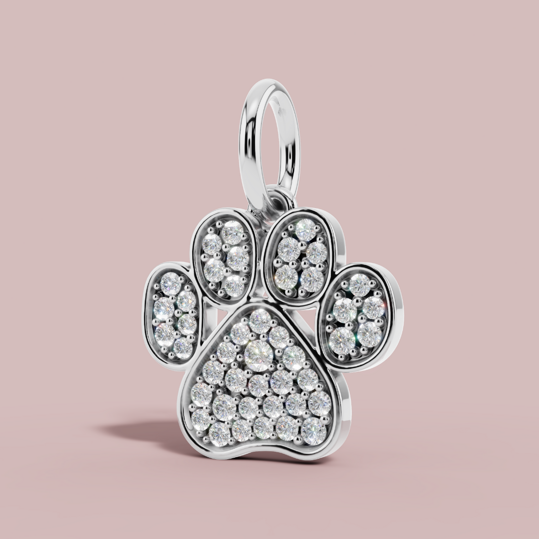 The Cat Paw 925 Pure Silver Charm Necklace My Store