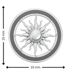 Radiant Sun Rakhi Pendant | 925 Silver Convertible Rakhi