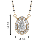 Luna Pear 925 Silver Mangalsutra | Velmé