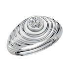 VELMÉ The Ripple 925 Silver Men’s Statement Ring | Velmé
