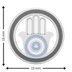 Hamsa Evil Eye Rakhi Pendant | 925 Silver Convertible Rakhi