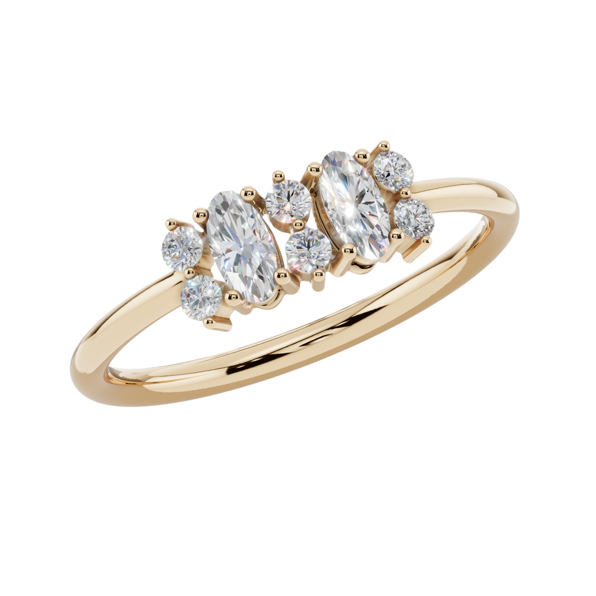 Blossom Duo Light Ring | 925 Sterling Silver | Velmé