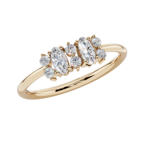 Blossom Duo Light Ring | 925 Sterling Silver | Velmé
