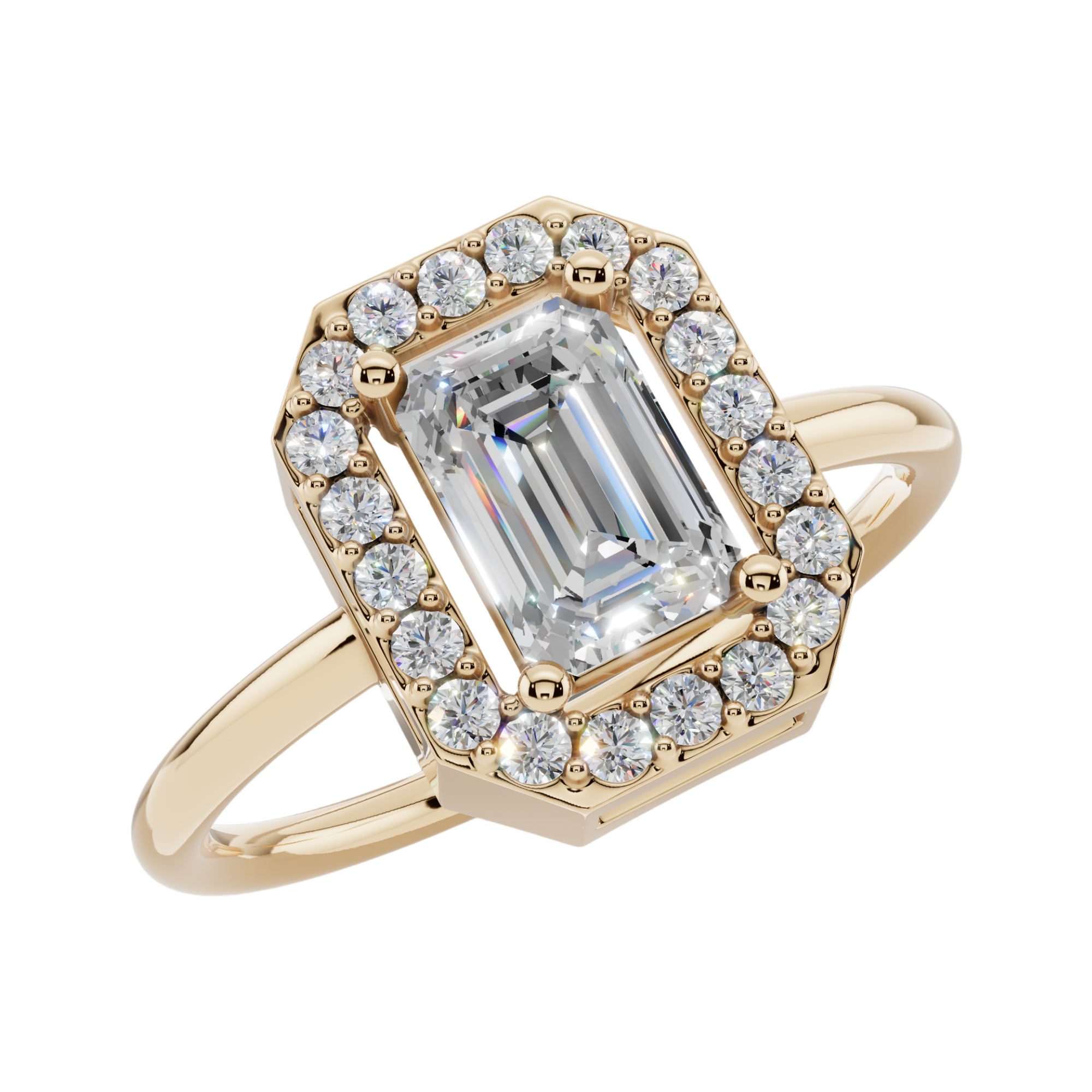 Elara Emerald Light Ring | 925 Sterling Silver | Velmé
