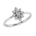 Bloom Halo Minimal Ring| 925 Sterling Silver | Velmé