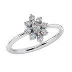 Bloom Halo Minimal Ring| 925 Sterling Silver | Velmé