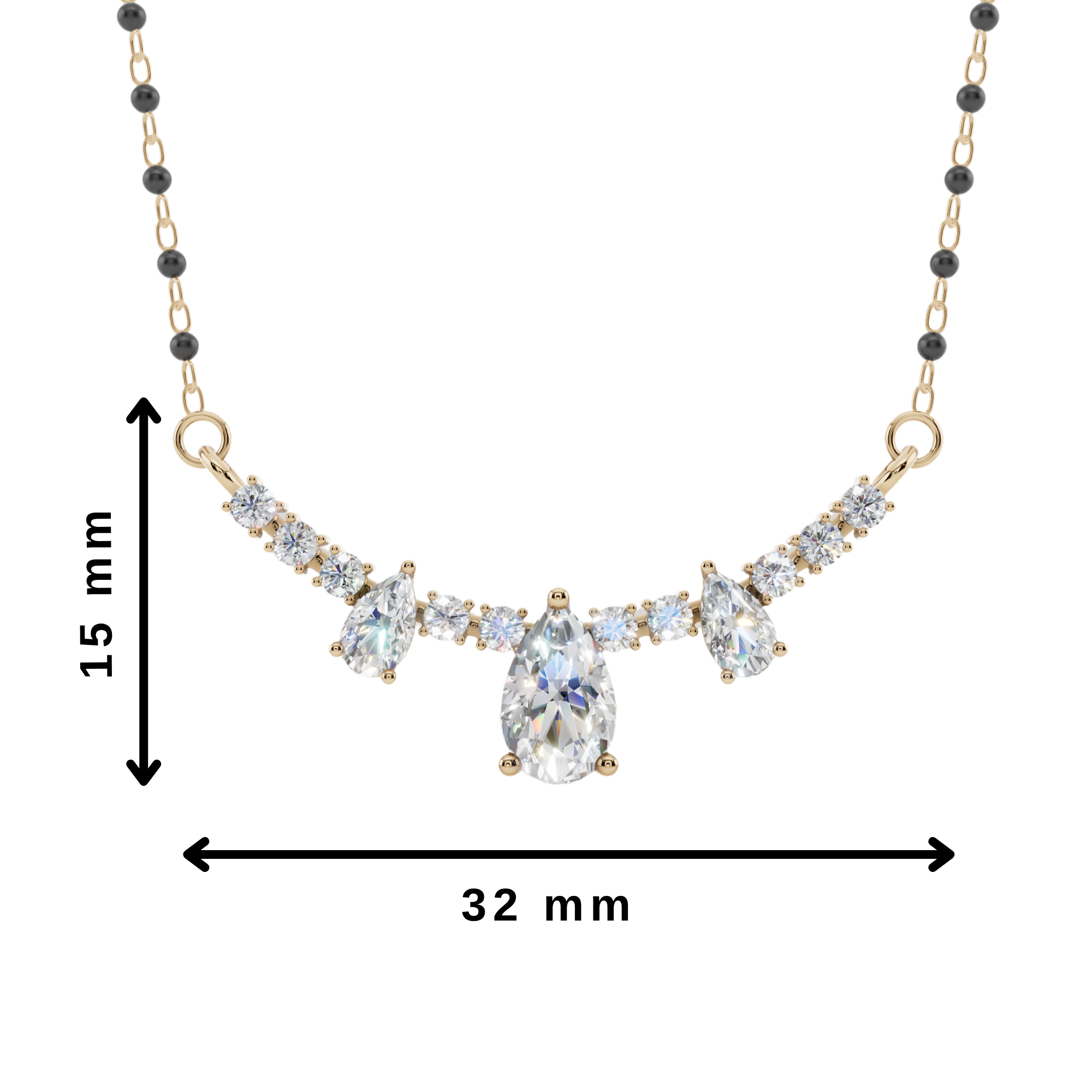 Celestial Cascade 925 Silver Mangalsutra | Velmé