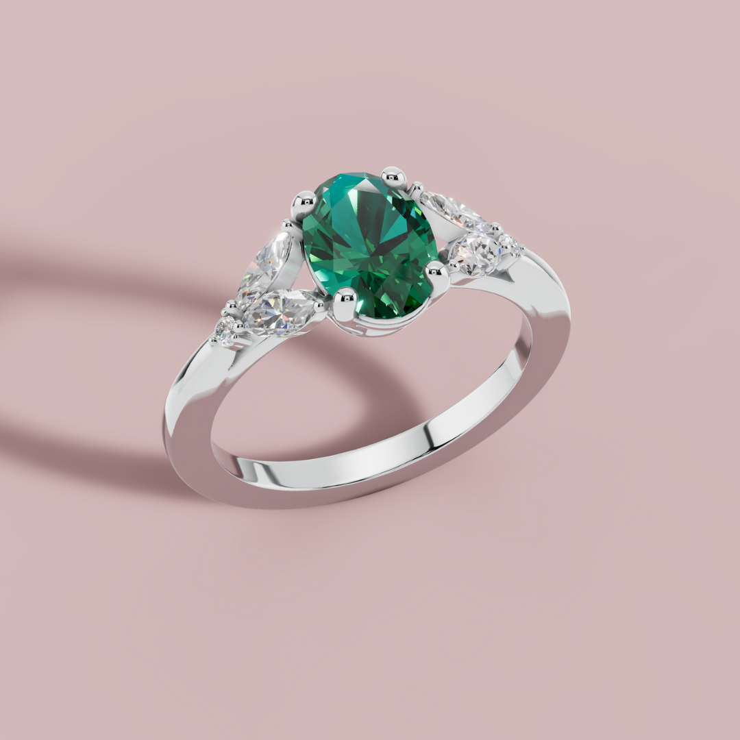 Chambard Green 925 Pure Silver Ring My Store