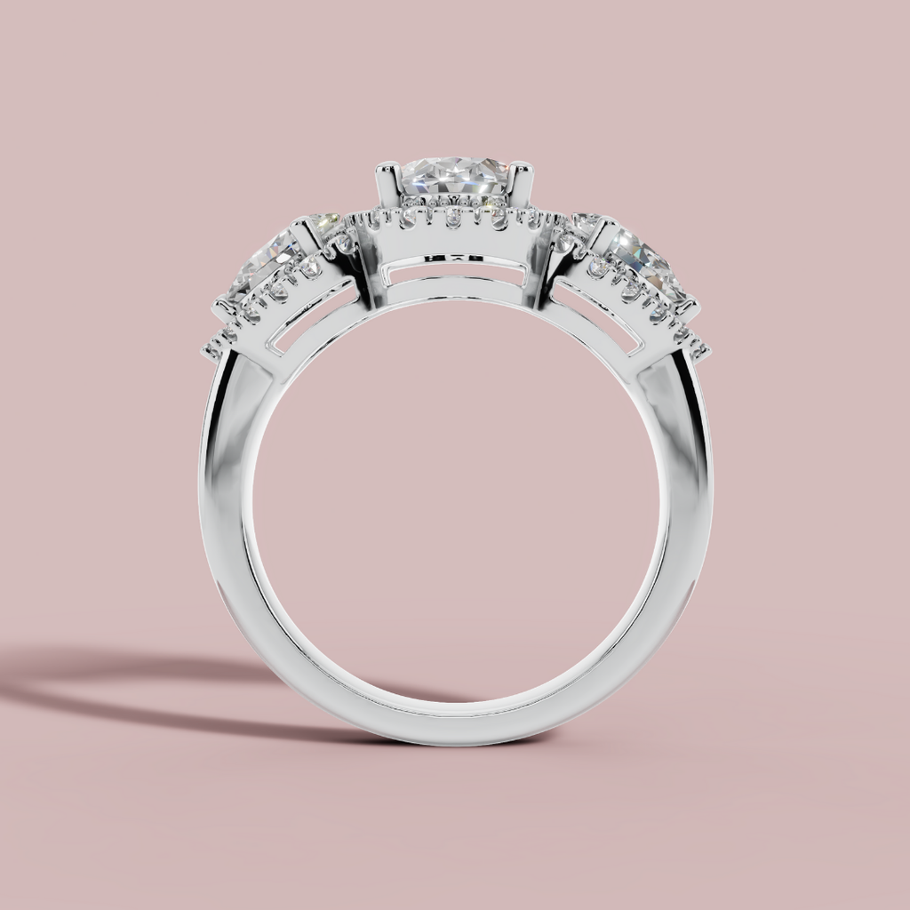 Aurielle Trinity 925 Pure Silver Ring My Store