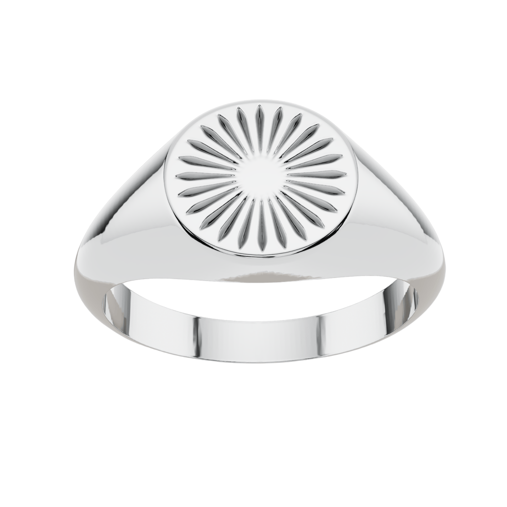 VELMÉ Solara 925 Silver Men’s Signet Ring | Velmé