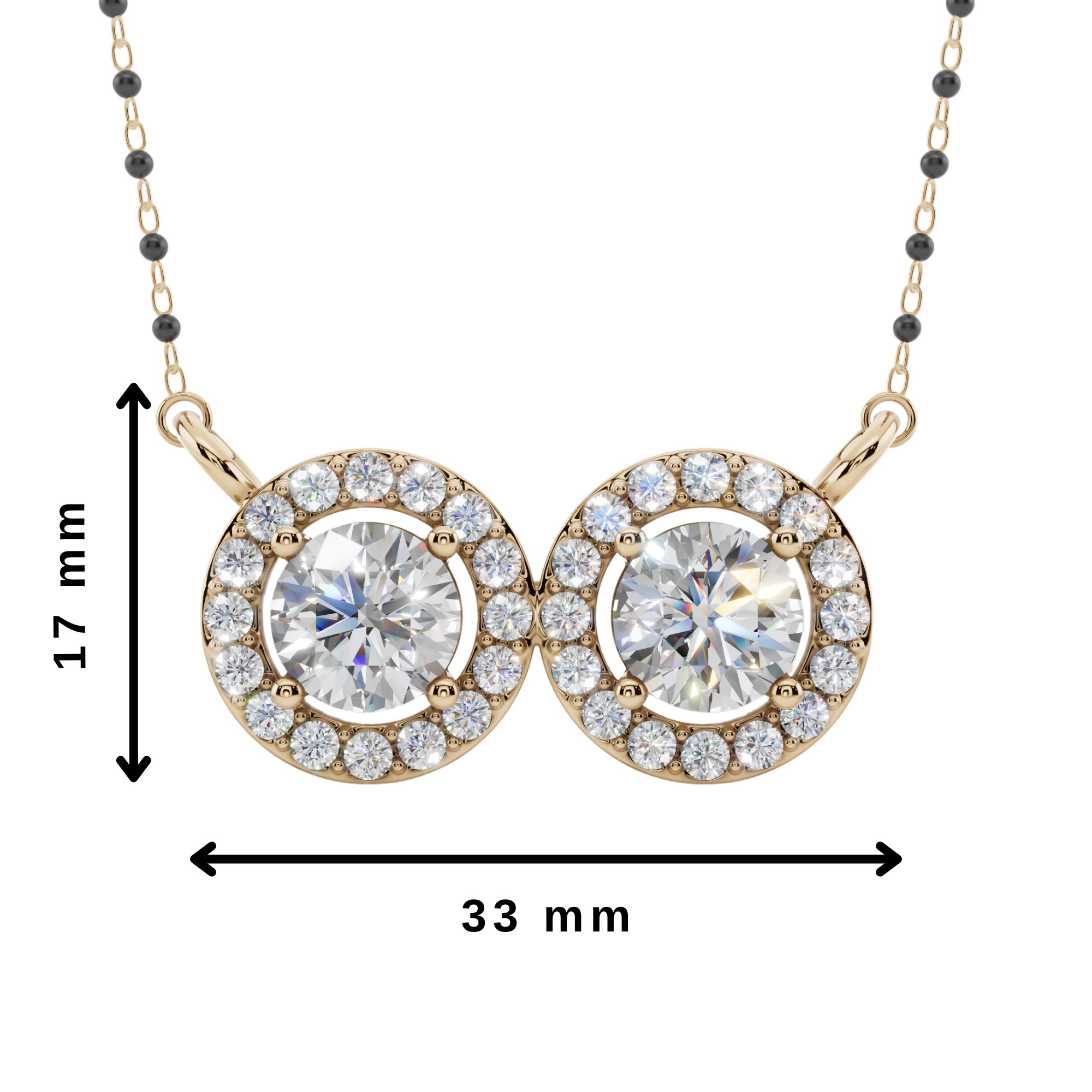 Halo Spark 925 Silver Mangalsutra | Velmé