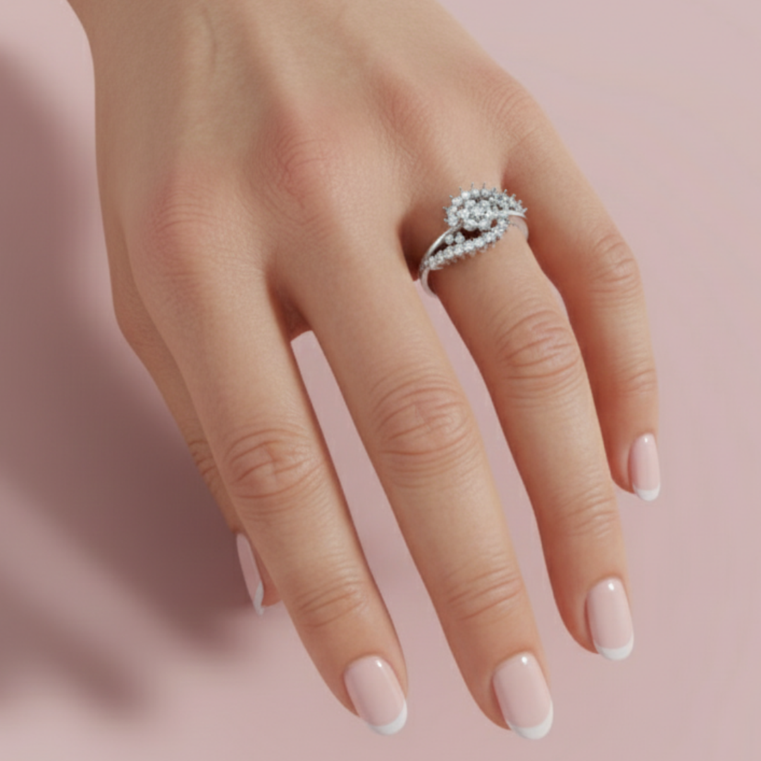 Twirl Bloom 925 Pure Silver Ring My Store