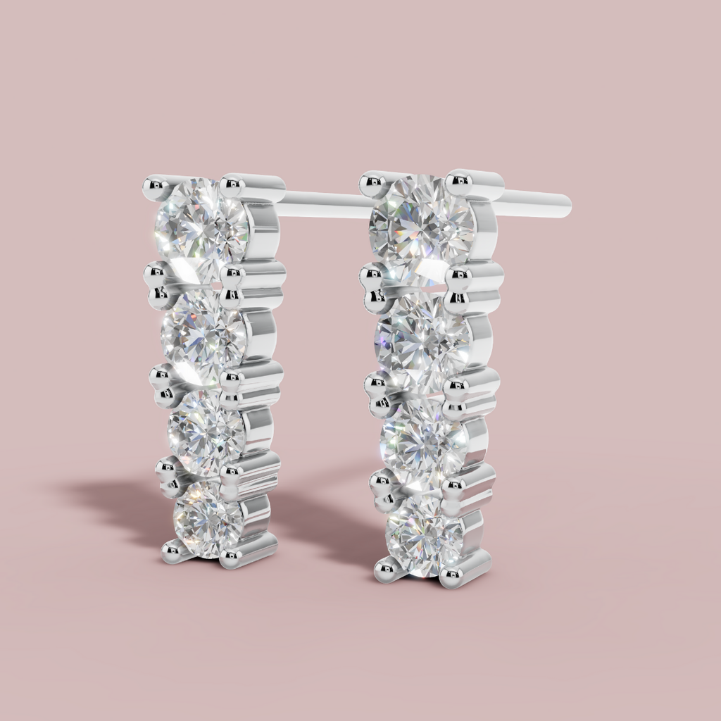 Brilllora Stud 925 Pure Silver Earrings My Store