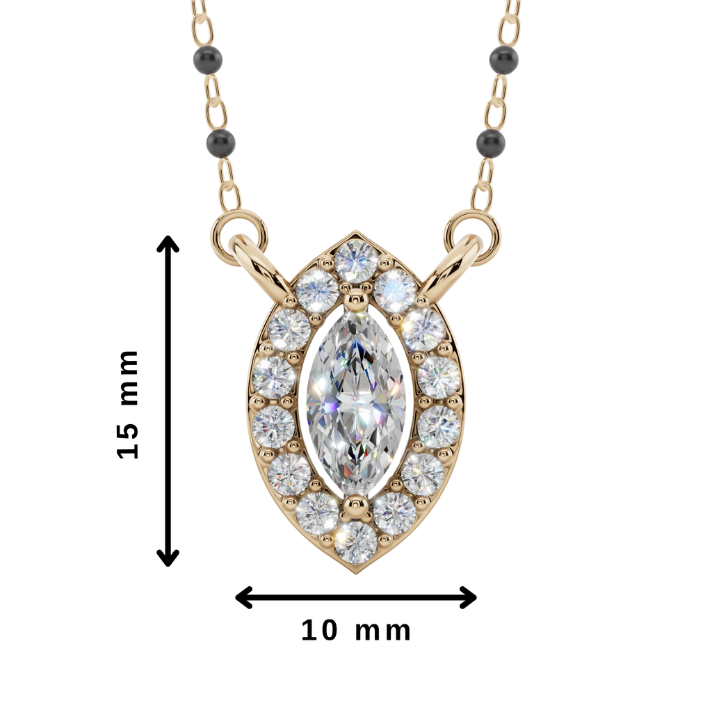 Celeste Marquise 925 Silver Mangalsutra | Velmé