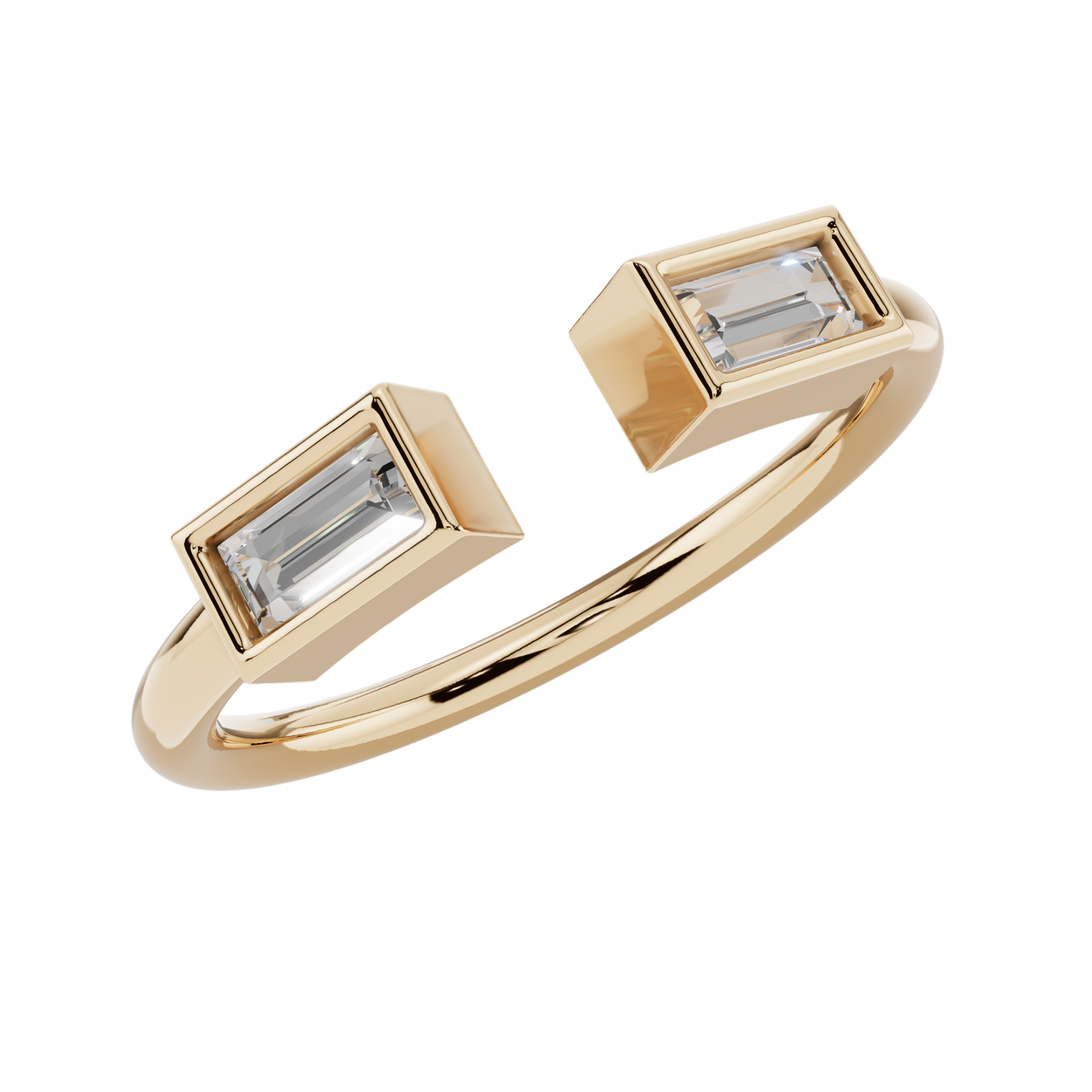 Vertex Open Light Ring | 925 Sterling Silver | Velmé