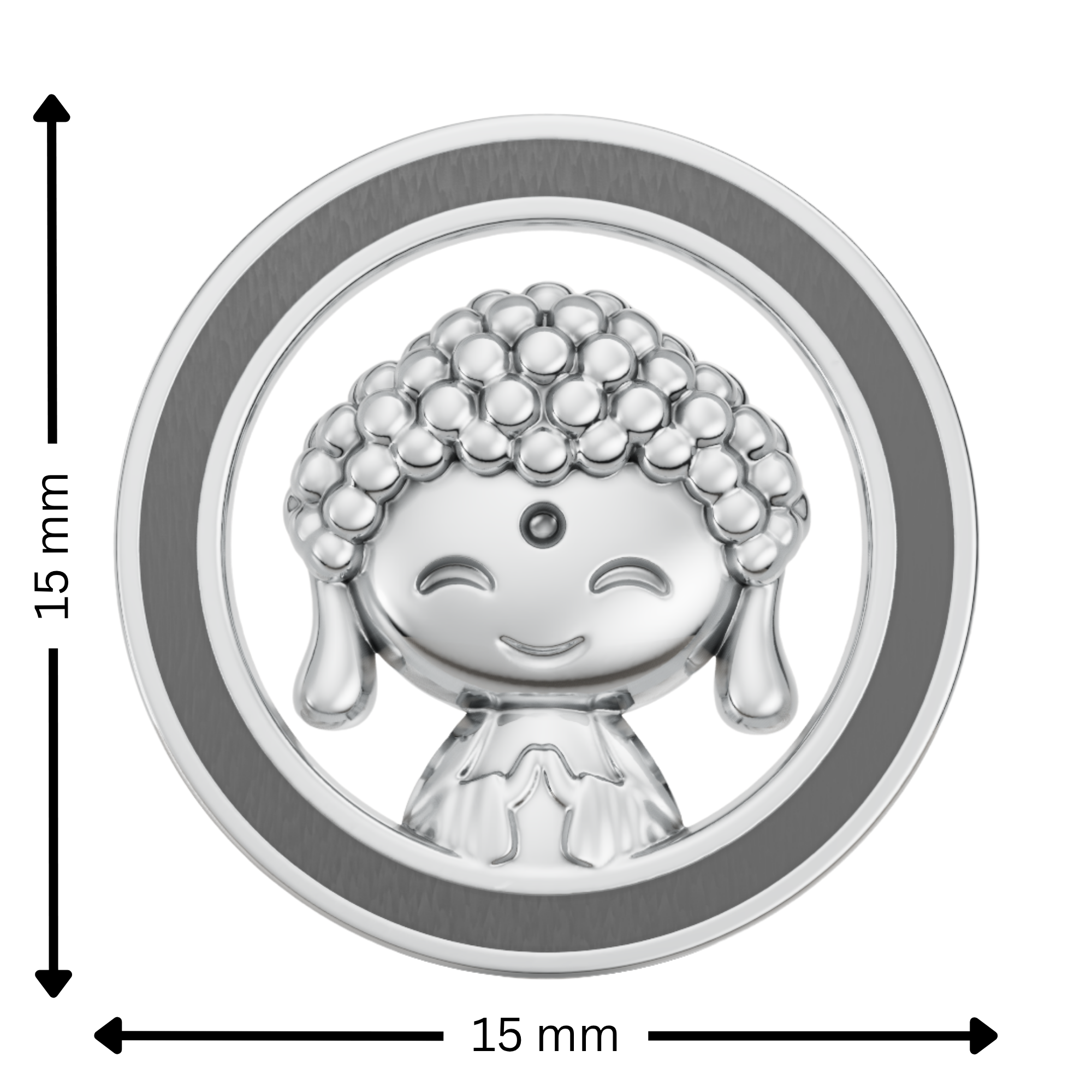 Little Buddha Rakhi Pendant | 925 Silver Convertible Rakhi