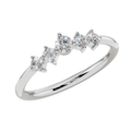 Aurora Five Stone Light Ring | 925 Sterling Silver | Velmé