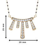 Starlight Cascade 925 Silver Mangalsutra | Velmé
