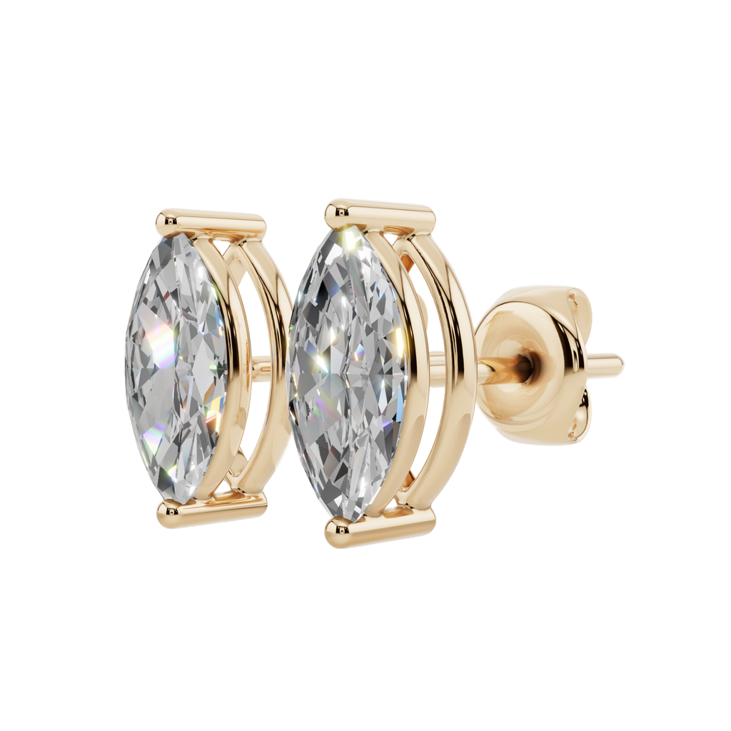 Elegant Marquise Solitaire 925 Silver Studs | Velmé