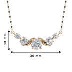 Serena Spark 925 Silver Mangalsutra | Velmé