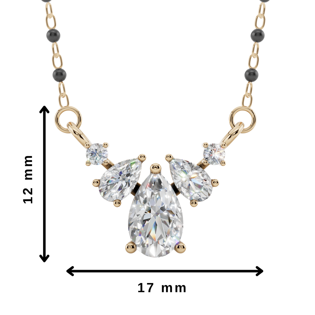 Aster Bloom 925 Silver Mangalsutra | Velmé