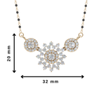 Snowflake Radiance 925 Silver Mangalsutra | Velmé