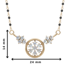 Celestial Bloom 925 Silver Mangalsutra | Velmé