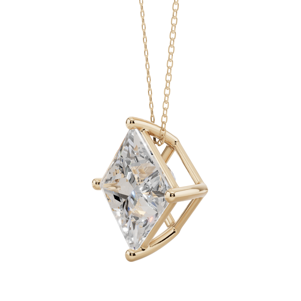 Bold Princess Solitaire 925 Silver Necklace | Velmé