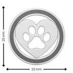 Heart Paw Rakhi Pendant | 925 Silver Convertible Rakhi