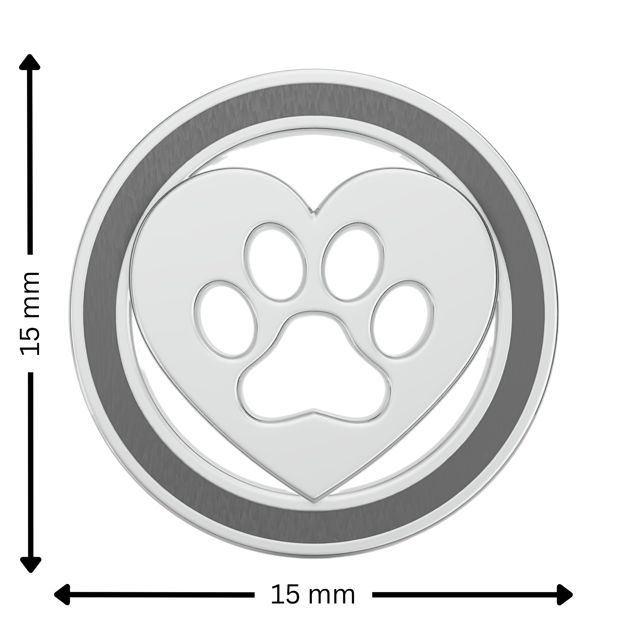 Heart Paw Rakhi Pendant | 925 Silver Convertible Rakhi
