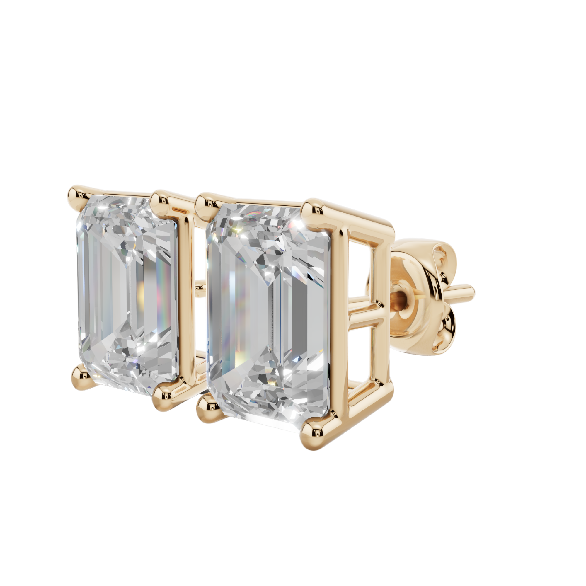 Modern Classic Emerald 925 Silver Studs | Velmé